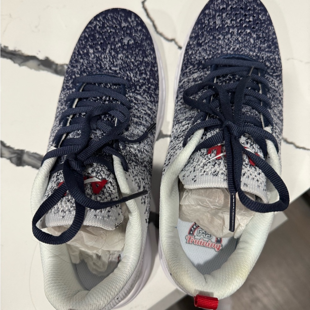 Brand New APL F45 Blue and White Athletic Shoes with Knitted Upper